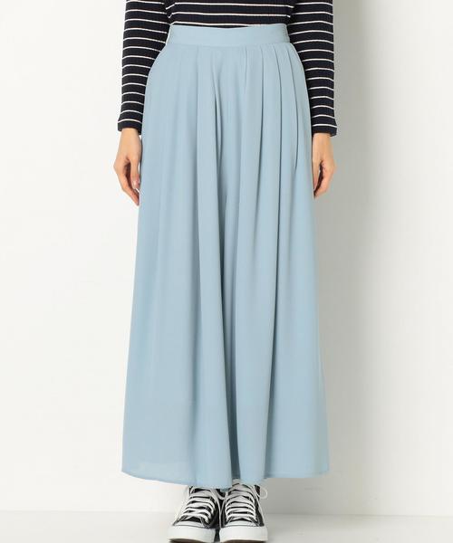 Another Edition（アナザーエディション）の「エアリータックパンツ（ライトブルー）/AEMFC AIRY TUCK SAX（その他パンツ・レディース・ライトブルー・FREE）」の4枚目の写真