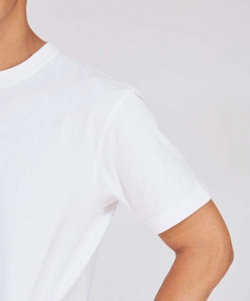 HANES(ヘインズ)の「Hanes BEEFY Tシャツ/HM1-D001(Tシャツ/カットソー・メンズ・ホワイト/杢グレー/ブラック/ネイビー/ダークグレー・M/S/XL/L)」の10枚目の写真