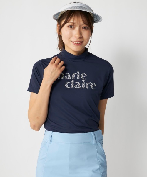 セール】【marie claire:マリ.クレール】レディースモックネックシャツ