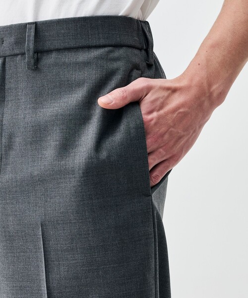 EDITION（エディション）の「Super140’sトロピカルウール スラックス（スラックス・メンズ・ブラック/チャコールグレー・L/S/M）」の3枚目の写真