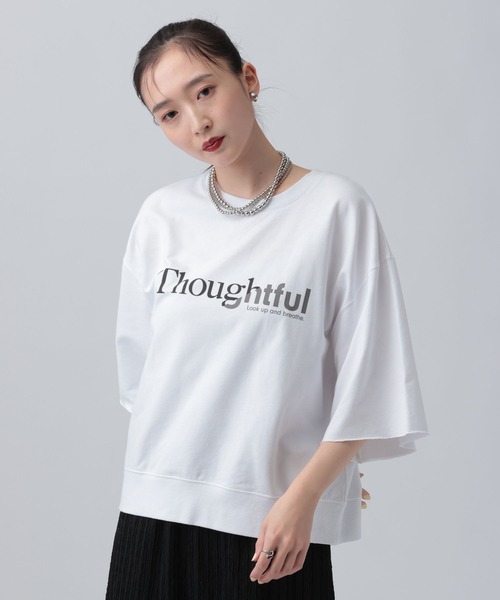 LEPSIM(レプシィム)の「ミニ裏毛アソート5分袖プルオーバー 639423(Tシャツ/カットソー・レディース・イエロー/ピンク/チャコールグレー/オフホワイト・FREE)」の10枚目の写真