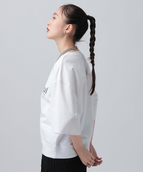LEPSIM(レプシィム)の「ミニ裏毛アソート5分袖プルオーバー 639423(Tシャツ/カットソー・レディース・イエロー/ピンク/チャコールグレー/オフホワイト・FREE)」の12枚目の写真