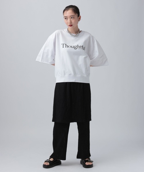 LEPSIM(レプシィム)の「ミニ裏毛アソート5分袖プルオーバー 639423(Tシャツ/カットソー・レディース・イエロー/ピンク/チャコールグレー/オフホワイト・FREE)」の13枚目の写真