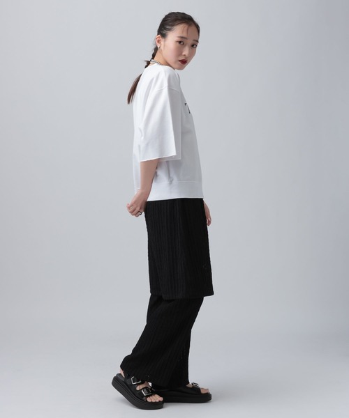 LEPSIM(レプシィム)の「ミニ裏毛アソート5分袖プルオーバー 639423(Tシャツ/カットソー・レディース・イエロー/ピンク/チャコールグレー/オフホワイト・FREE)」の15枚目の写真