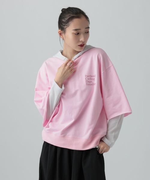 LEPSIM(レプシィム)の「ミニ裏毛アソート5分袖プルオーバー 639423(Tシャツ/カットソー・レディース・イエロー/ピンク/チャコールグレー/オフホワイト・FREE)」の18枚目の写真