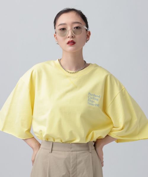 LEPSIM(レプシィム)の「ミニ裏毛アソート5分袖プルオーバー 639423(Tシャツ/カットソー・レディース・イエロー/ピンク/チャコールグレー/オフホワイト・FREE)」の22枚目の写真