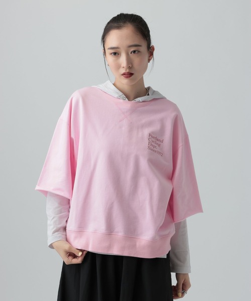 LEPSIM(レプシィム)の「ミニ裏毛アソート5分袖プルオーバー 639423(Tシャツ/カットソー・レディース・イエロー/ピンク/チャコールグレー/オフホワイト・FREE)」の16枚目の写真