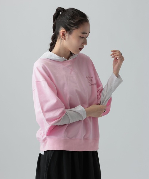 LEPSIM(レプシィム)の「ミニ裏毛アソート5分袖プルオーバー 639423(Tシャツ/カットソー・レディース・イエロー/ピンク/チャコールグレー/オフホワイト・FREE)」の17枚目の写真