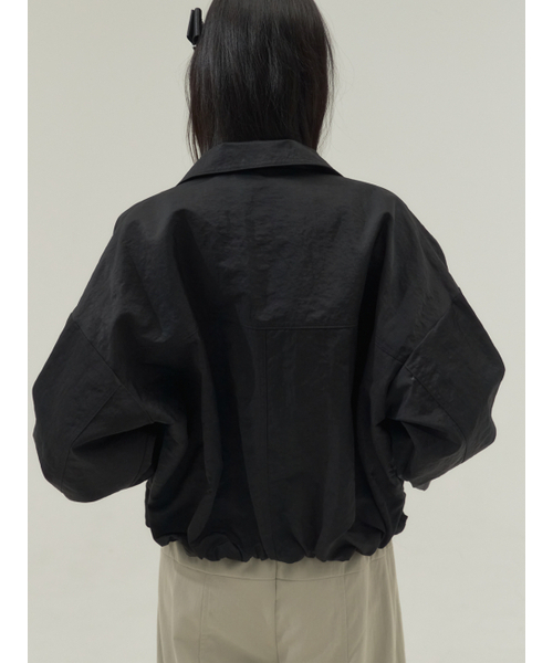 Sorry,Too Much Love(ソーリートゥーマッチラブ)の「Soft Air Short Coach Jacket_Black(ナイロンジャケット・レディース・その他・FREE)」の4枚目の写真