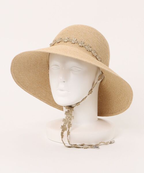 JUMELLE(ジュメロ)の「フラワーレースハット(ハット・レディース・アイボリー・FREE)」の2枚目の写真