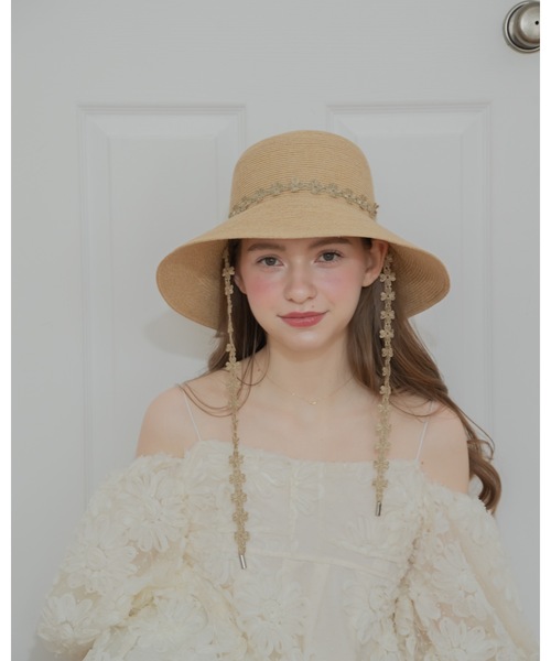 JUMELLE(ジュメロ)の「フラワーレースハット(ハット・レディース・アイボリー・FREE)」の3枚目の写真