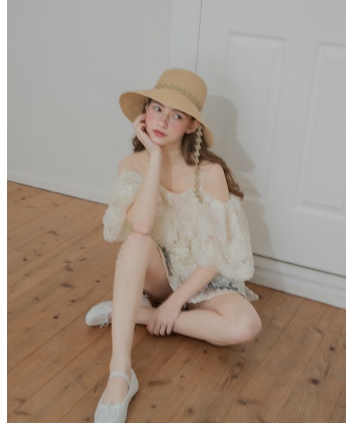 JUMELLE(ジュメロ)の「フラワーレースハット(ハット・レディース・アイボリー・FREE)」の7枚目の写真