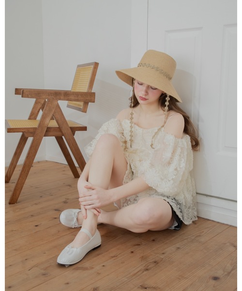 JUMELLE(ジュメロ)の「フラワーレースハット(ハット・レディース・アイボリー・FREE)」の8枚目の写真