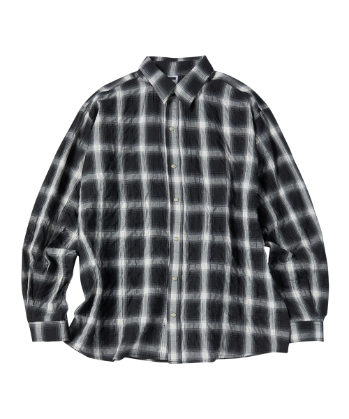 UNTITLED SEOUL(アンタイトル ソウル)の「アンタイトル チェックシャツ ブラック(シャツ/ブラウス・レディース・その他・LARGE/MEDIUM)」の3枚目の写真
