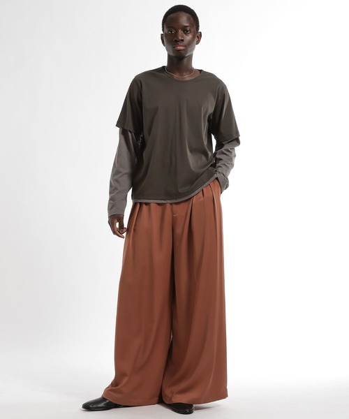 HARE（ハレ）の「Inner layerカットソー(HARE)（Tシャツ/カットソー・メンズ・グレー/ブラック・FREE）」の9枚目の写真