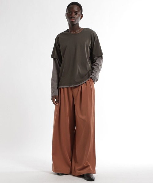 HARE（ハレ）の「Inner layerカットソー(HARE)（Tシャツ/カットソー・メンズ・グレー/ブラック・FREE）」の8枚目の写真