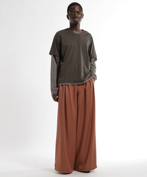 HARE（ハレ）の「Inner layerカットソー(HARE)（Tシャツ/カットソー・メンズ・グレー/ブラック・FREE）」の7枚目の写真