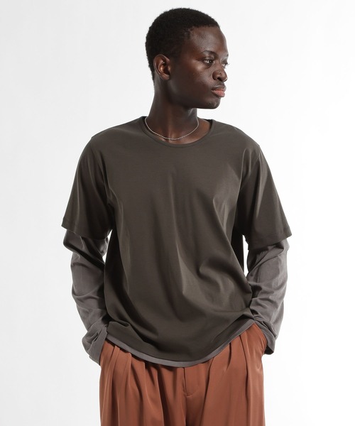 HARE（ハレ）の「Inner layerカットソー(HARE)（Tシャツ/カットソー・メンズ・グレー/ブラック・FREE）」の3枚目の写真