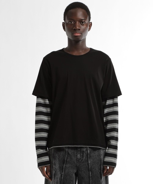 HARE（ハレ）の「Inner layerカットソー(HARE)（Tシャツ/カットソー・メンズ・グレー/ブラック・FREE）」の21枚目の写真