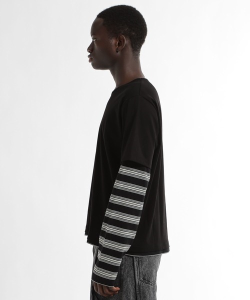 HARE（ハレ）の「Inner layerカットソー(HARE)（Tシャツ/カットソー・メンズ・グレー/ブラック・FREE）」の20枚目の写真