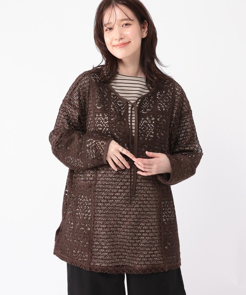 studio CLIP（スタディオクリップ）の「レース切り替えスキッパープルオーバー（Tシャツ/カットソー・レディース・カーキ/ホワイト/ブラウン・FREE）」の22枚目の写真