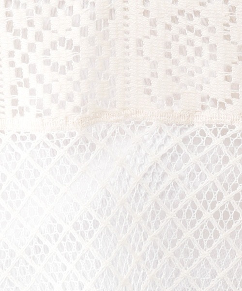 studio CLIP（スタディオクリップ）の「レース切り替えスキッパープルオーバー（Tシャツ/カットソー・レディース・カーキ/ホワイト/ブラウン・FREE）」の8枚目の写真