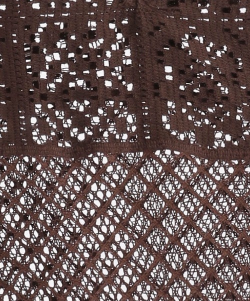 studio CLIP（スタディオクリップ）の「レース切り替えスキッパープルオーバー（Tシャツ/カットソー・レディース・カーキ/ホワイト/ブラウン・FREE）」の9枚目の写真