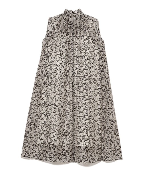 Demi-Luxe BEAMS(デミルクス ビームス)の「【7/24値下げ】フラワー フリルネック ノースリーブ ワンピース(ワンピース・レディース・ブラック・36/38)」の9枚目の写真