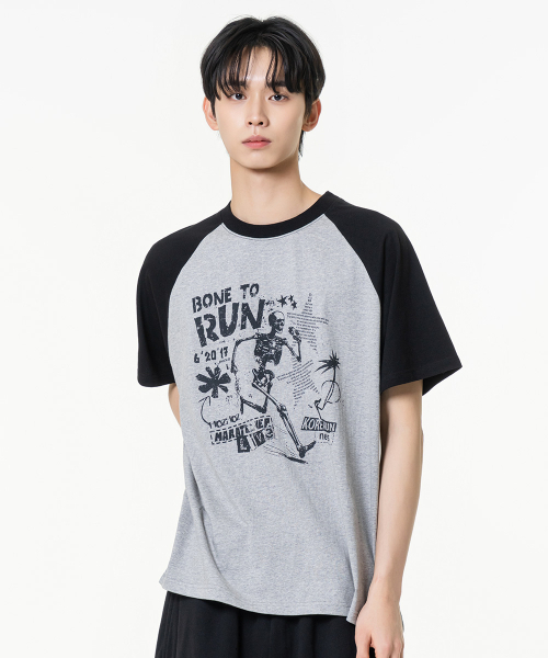 MOZMOZ（モズモズ）の「ボントゥラン レグラングラフィック 半袖Tシャツ グレー（Tシャツ/カットソー・レディース・その他・XL/L/M）」の5枚目の写真