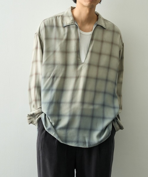 concause(コンコース)の「【concause/コンコース】skipper shirts(シャツ/ブラウス・メンズ・イエロー/ブルー・4/5)」の2枚目の写真