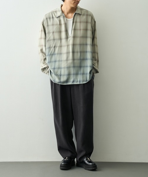 concause(コンコース)の「【concause/コンコース】skipper shirts(シャツ/ブラウス・メンズ・イエロー/ブルー・4/5)」の6枚目の写真