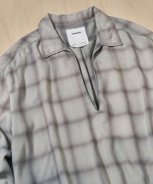 concause(コンコース)の「【concause/コンコース】skipper shirts(シャツ/ブラウス・メンズ・イエロー/ブルー・4/5)」の12枚目の写真