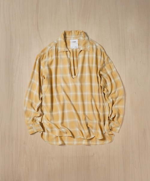 concause(コンコース)の「【concause/コンコース】skipper shirts(シャツ/ブラウス・メンズ・イエロー/ブルー・4/5)」の14枚目の写真