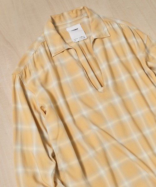 concause(コンコース)の「【concause/コンコース】skipper shirts(シャツ/ブラウス・メンズ・イエロー/ブルー・4/5)」の15枚目の写真