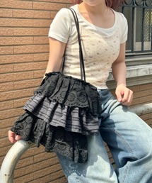 コットンフリルトートバッグ