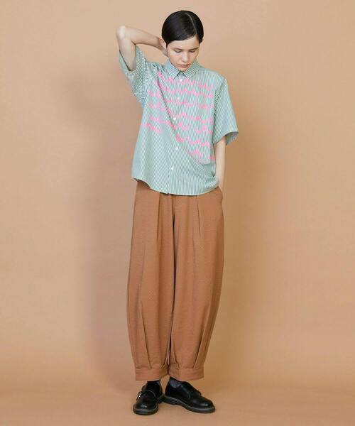 FRAPBOIS(フラボア)の「ウェーピーシャツ(シャツ/ブラウス・レディース・ブルー/グリーン・2/1)」の11枚目の写真