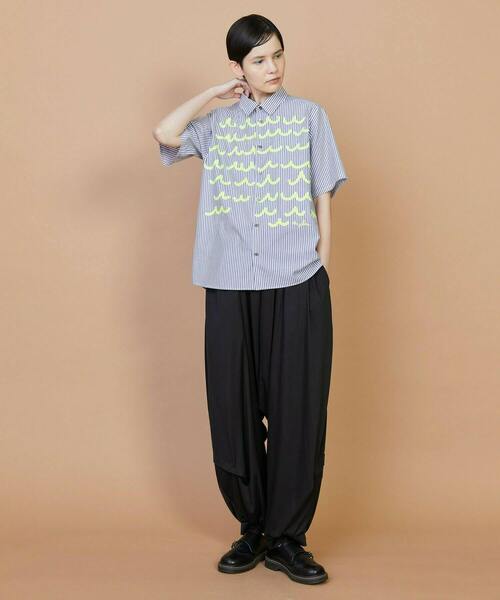 FRAPBOIS(フラボア)の「ウェーピーシャツ(シャツ/ブラウス・レディース・ブルー/グリーン・2/1)」の16枚目の写真