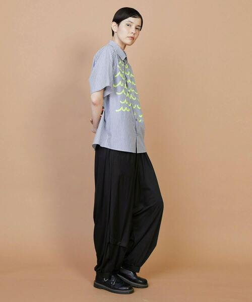 FRAPBOIS(フラボア)の「ウェーピーシャツ(シャツ/ブラウス・レディース・ブルー/グリーン・2/1)」の19枚目の写真