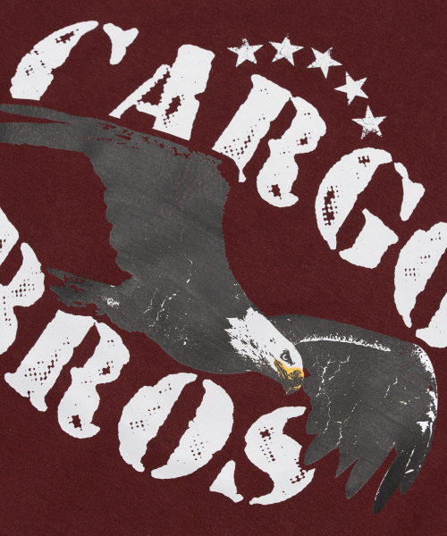 CARGOBROS（カーゴブロス）の「(ビッグサイズ) アメリカンヴィンテージ イーグル 半袖Tシャツ (ワイン)（Tシャツ/カットソー・メンズ・その他・FREE）」の4枚目の写真
