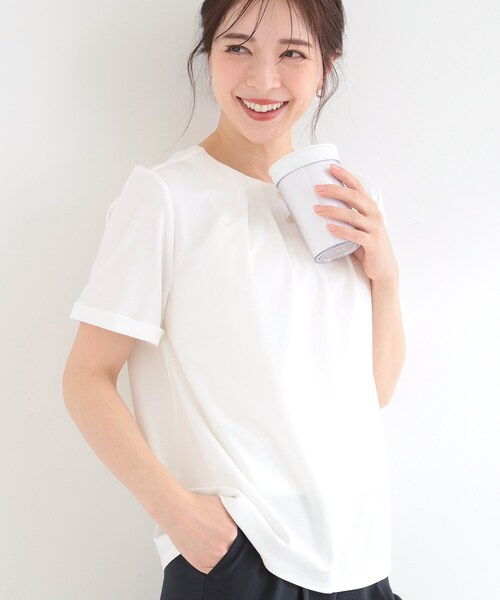 セール】【洗濯後しわになりにくい/UV/S-LL】Tシャツ感覚できれい見え