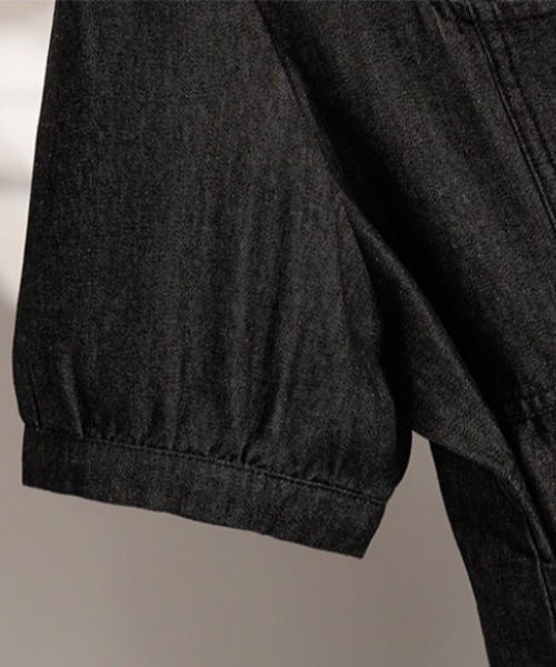 CHUL(チュル)の「レースアップデニムミニワンピース(ワンピース・レディース・ブラック/ブルー・X-LARGE/LARGE/MEDIUM)」の3枚目の写真