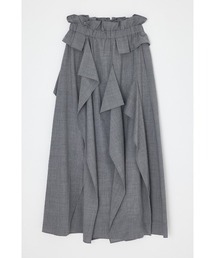 SQUARE DRAPE MAXI-SKIRT