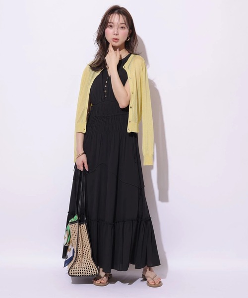 Mystrada（マイストラーダ）の「シャーリングボイルワンピース（ワンピース・レディース・ブラック/ライトブルー/グリーン系その他2・38/36）」の9枚目の写真