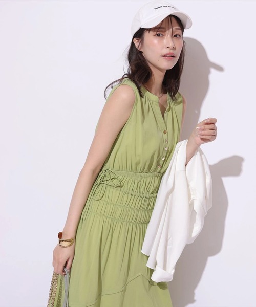 Mystrada（マイストラーダ）の「シャーリングボイルワンピース（ワンピース・レディース・ブラック/ライトブルー/グリーン系その他2・38/36）」の16枚目の写真