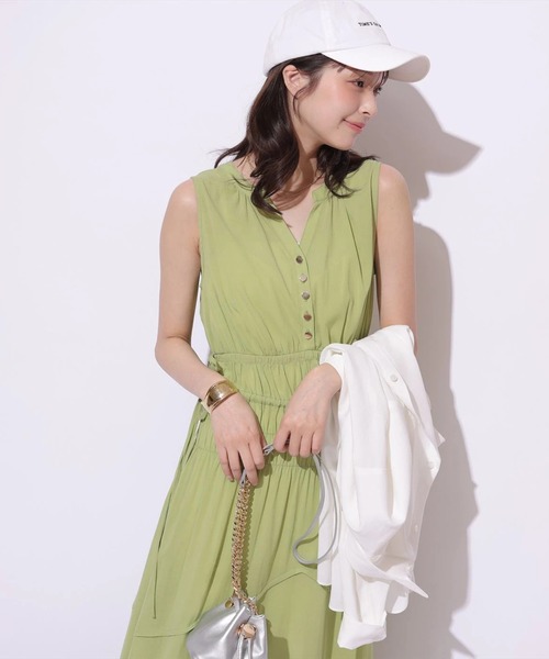 Mystrada（マイストラーダ）の「シャーリングボイルワンピース（ワンピース・レディース・ブラック/ライトブルー/グリーン系その他2・38/36）」の17枚目の写真