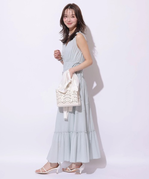 Mystrada（マイストラーダ）の「シャーリングボイルワンピース（ワンピース・レディース・ブラック/ライトブルー/グリーン系その他2・38/36）」の19枚目の写真