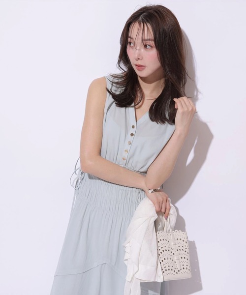 Mystrada（マイストラーダ）の「シャーリングボイルワンピース（ワンピース・レディース・ブラック/ライトブルー/グリーン系その他2・38/36）」の21枚目の写真