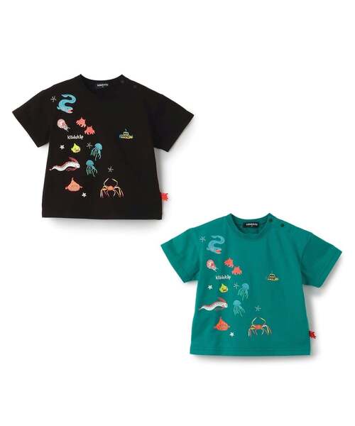 kladskap（クレードスコープ）の「【大好評につき再入荷】蓄光深海魚刺しゅう半袖Tシャツ【接触冷感・吸水速乾】（Tシャツ/カットソー・キッズ・ブルーグリーン/ブラック・120cm/100cm/110cm/130cm/90cm）」の13枚目の写真