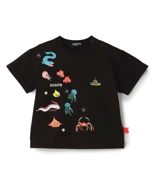 kladskap（クレードスコープ）の「【大好評につき再入荷】蓄光深海魚刺しゅう半袖Tシャツ【接触冷感・吸水速乾】（Tシャツ/カットソー・キッズ・ブルーグリーン/ブラック・120cm/100cm/110cm/130cm/90cm）」の18枚目の写真