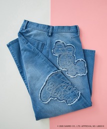 Rose Tiara（ローズティアラ）の「【My Melody】マイメロディ 刺繍カーブデニム（デニムパンツ）」
